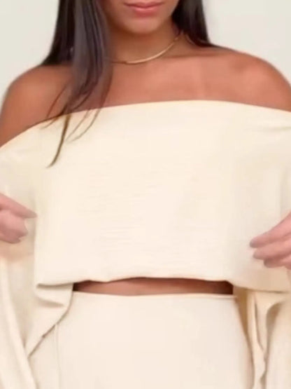 Side Slit Top and Mini Skirt Set See size chart under “more details” The Fashion Celestial