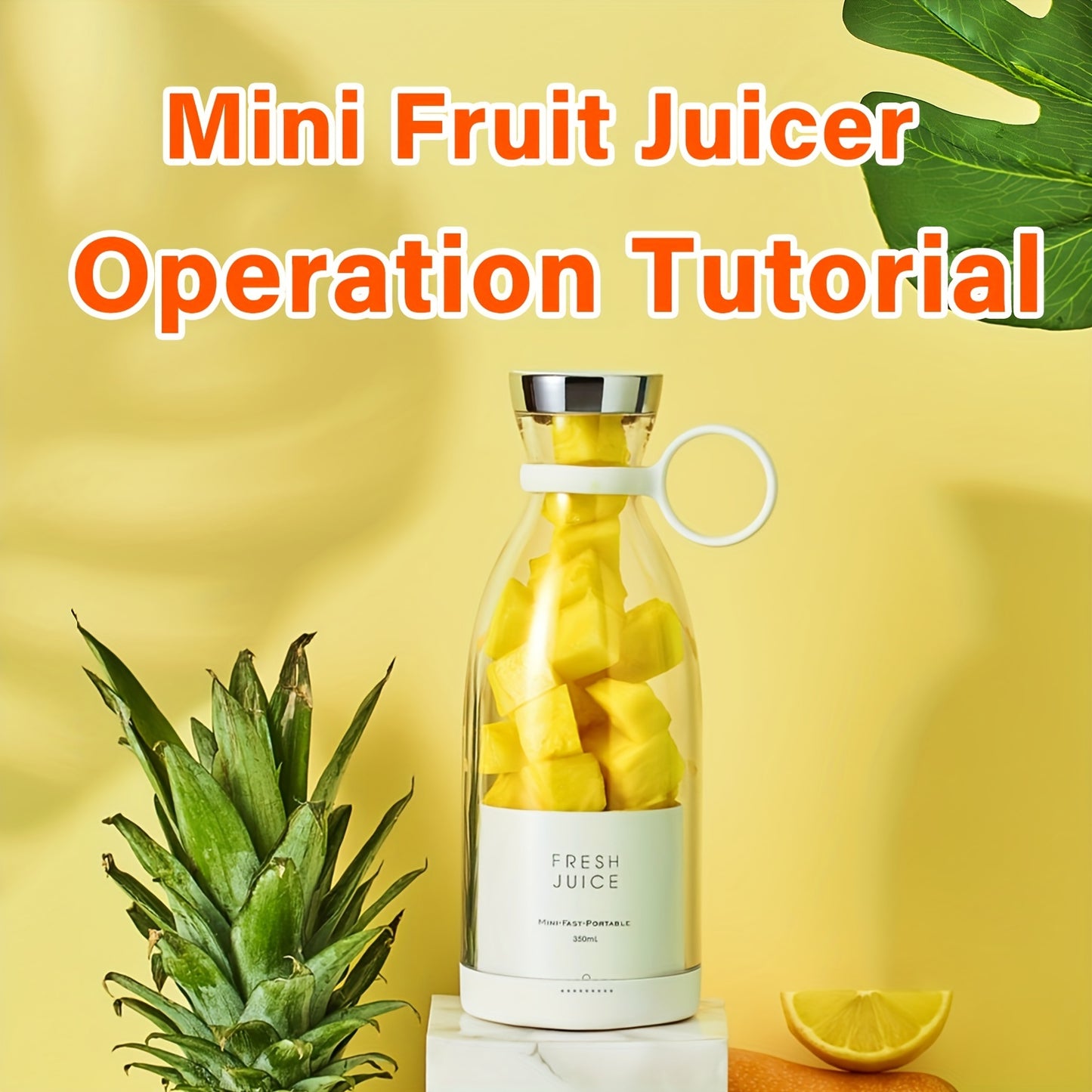 [Portable Fruit Blender] Wireless Mini Fruit Blender Juicer - 350ML Portable Electric, Perfect for On-the-Go! NovaCart