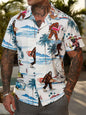 Men's Floral Print Casual Shirt with Unique Design SnagBag