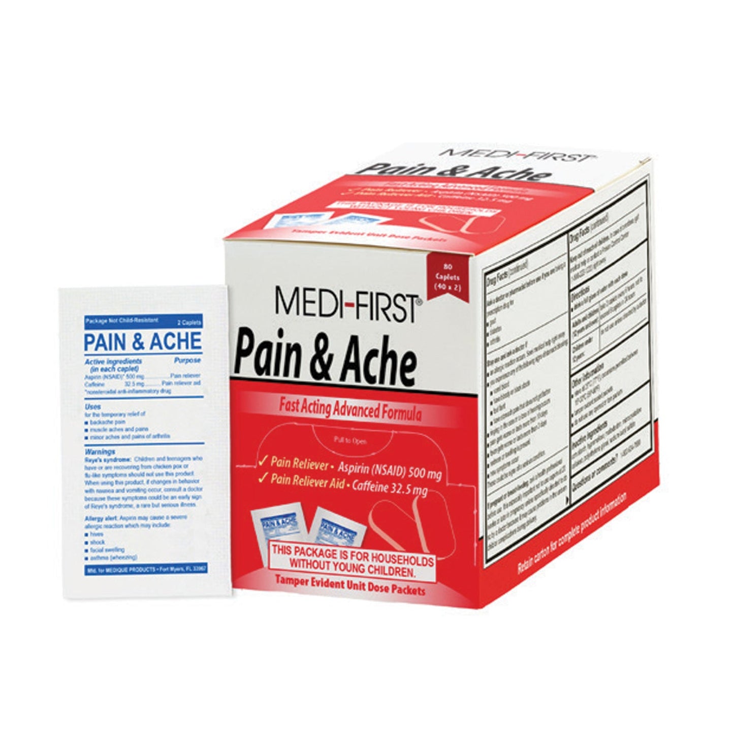 Pain and Ache Relief, 80/Box quakekits.com