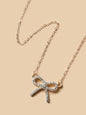 The GlimmerKnot Necklace Ivory Embers