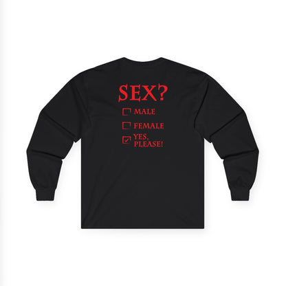 Sex? Yes, Please Long Sleeve Tee The Devil's Pickle