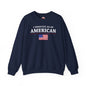 I Identify As An American Crewneck Sweatshirt The Devil's Pickle