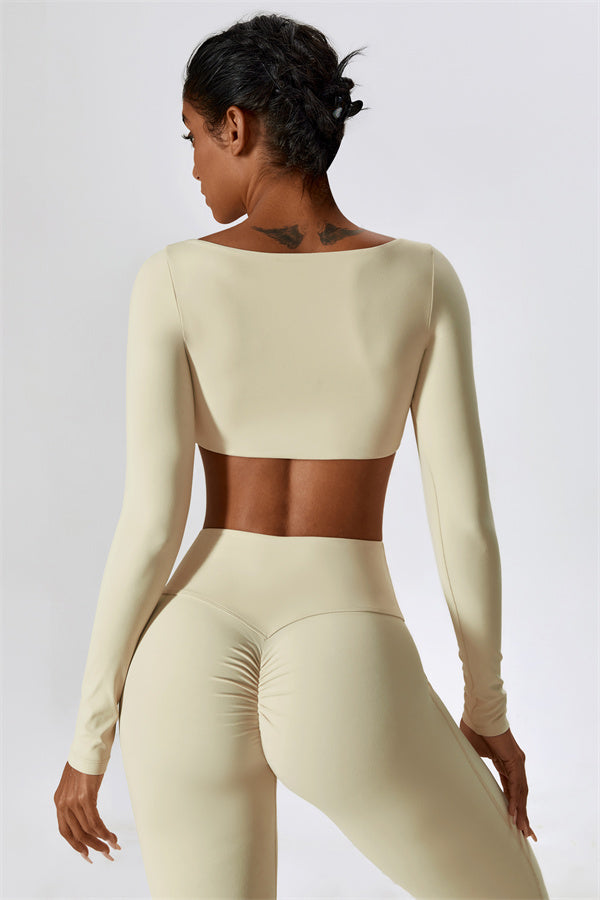 The Lily Belle Crop Top Flared Leggings 2-Piece Set Fitglutes Activewear Gymwear Sportswear & Workout Clothes