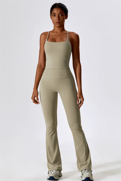 The Lily Belle Sports Bra Flared Leggings 2-Piece Set Fitglutes Activewear Gymwear Sportswear & Workout Clothes