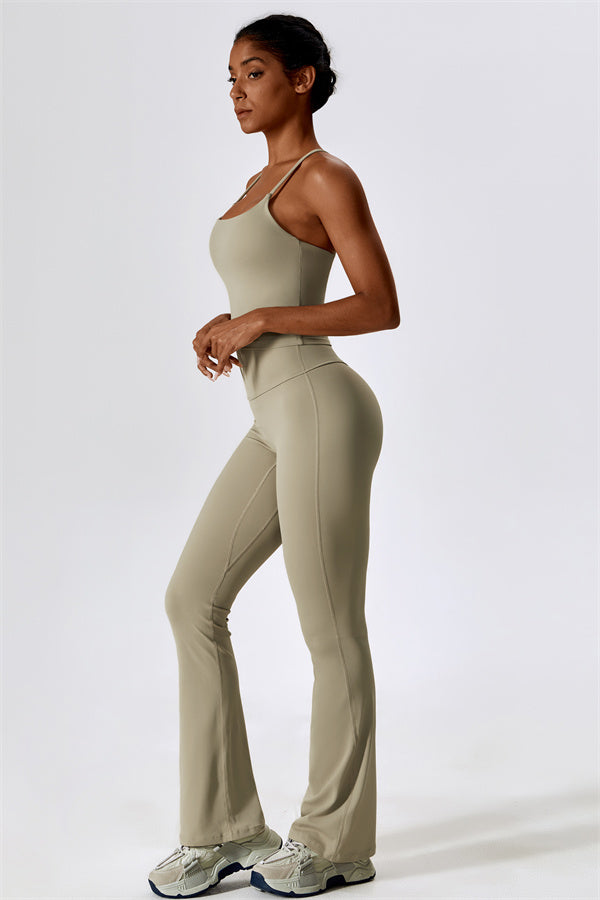 The Lily Belle Sports Bra Flared Leggings 2-Piece Set Fitglutes Activewear Gymwear Sportswear & Workout Clothes