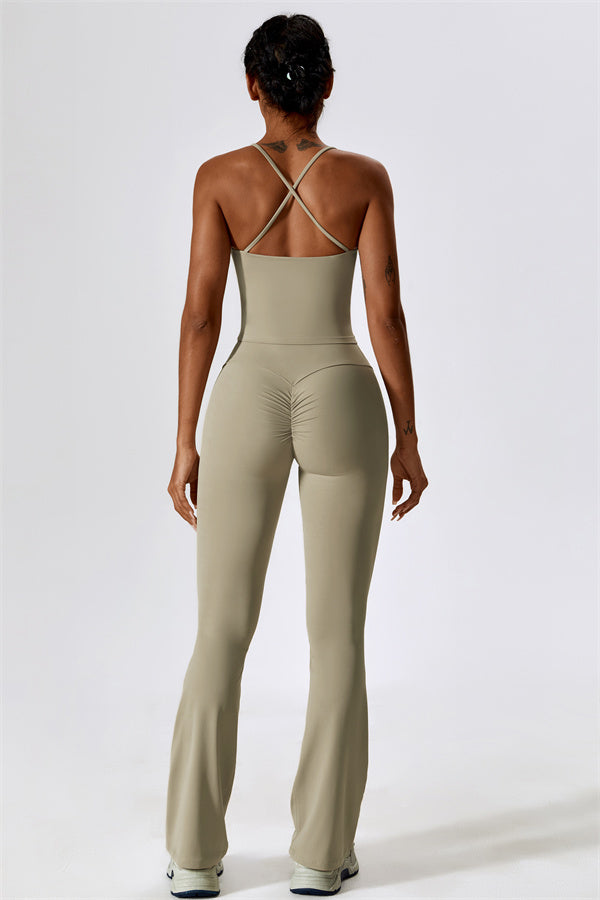 The Lily Belle Sports Bra Flared Leggings 2-Piece Set Fitglutes Activewear Gymwear Sportswear & Workout Clothes