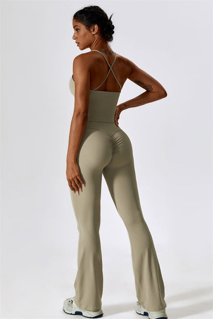 The Lily Belle Sports Bra Flared Leggings 2-Piece Set Fitglutes Activewear Gymwear Sportswear & Workout Clothes