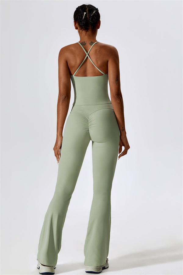 The Lily Belle Sports Bra Flared Leggings 2-Piece Set Fitglutes Activewear Gymwear Sportswear & Workout Clothes