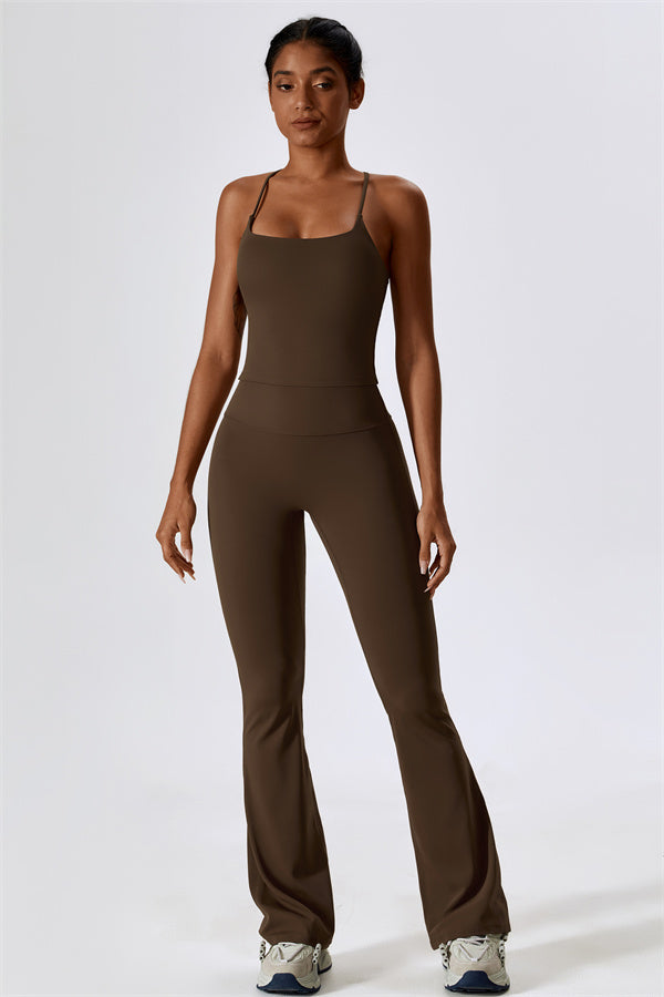 The Lily Belle Sports Bra Flared Leggings 2-Piece Set Fitglutes Activewear Gymwear Sportswear & Workout Clothes