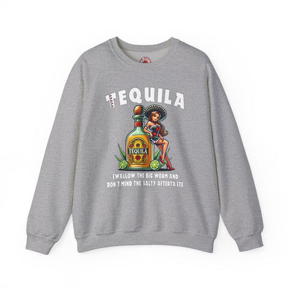 Tequila Swallow The Big Worm Crewneck Sweatshirt The Devil's Pickle
