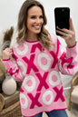 Valentine XOXO Drop Shoulder Crewneck Sweater Shop Style & More | Fresh Looks, Everyday Deals & Free Shipping