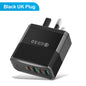 4-in-1 2USB+2PD mobile charger, tablet plug, super fast charging multi port plug