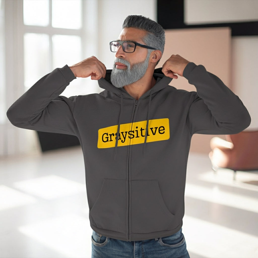 Unisex Hooded Zip Sweatshirt Grayceful LLC