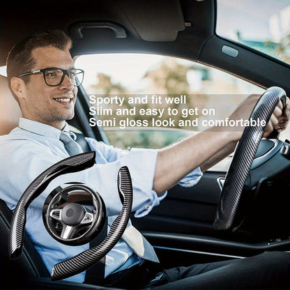 A New Steering Wheel Cover Made of Carbon Fiber That Is Safe And Provides a Non-Slip Grip NovaCart