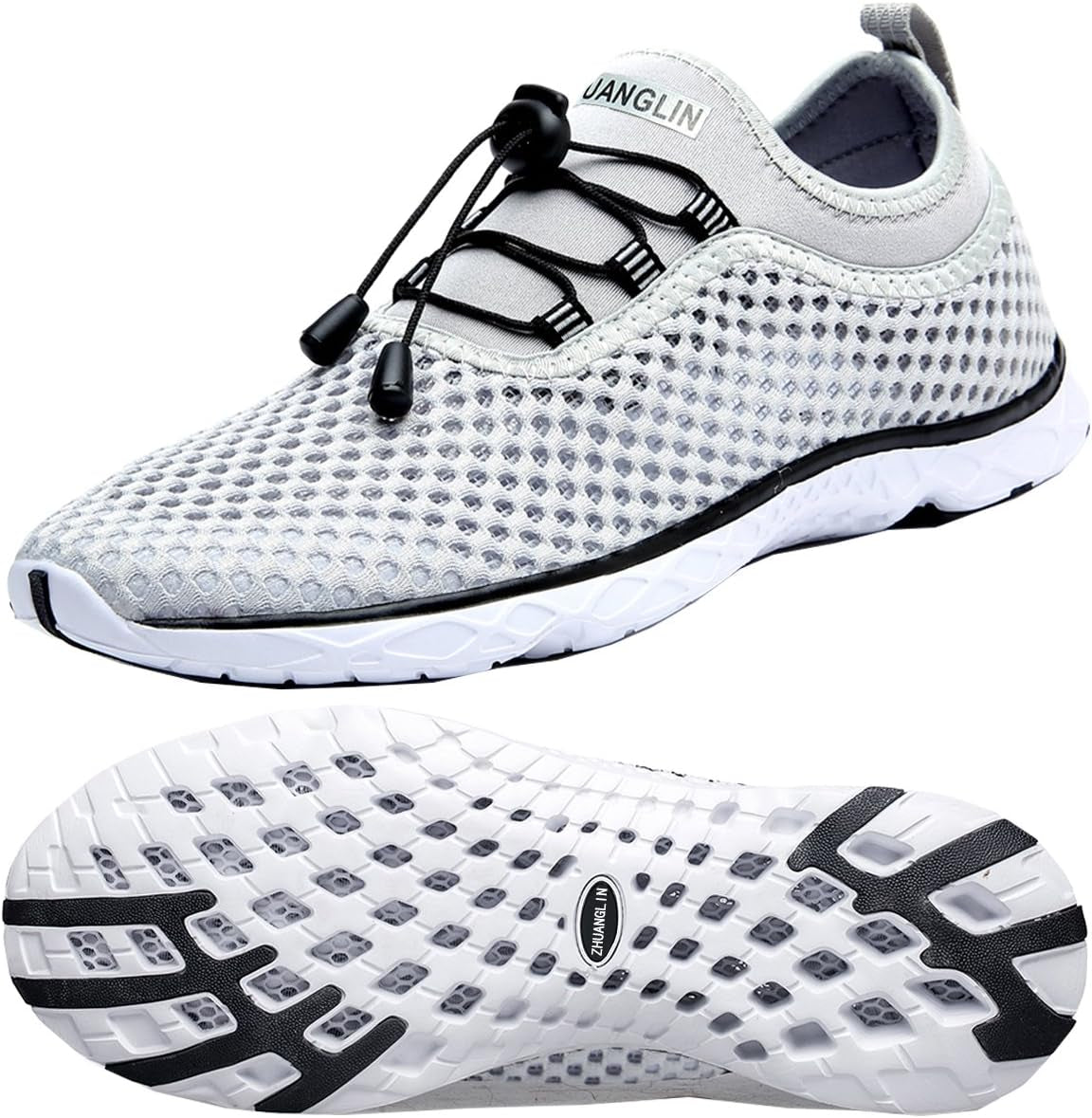 Women'S Quick Drying Aqua Water Shoes,3-Second Drainage & All-Terrain for Swimming,Hiking,Yoga