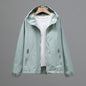 Women's Cropped Casual Loose Plus Size Hooded Thin Shell Jacket See size chart under “more details” The Fashion Celestial