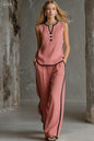 Women's Minimalist Sleeveless Two-Piece Set FitiqueFit