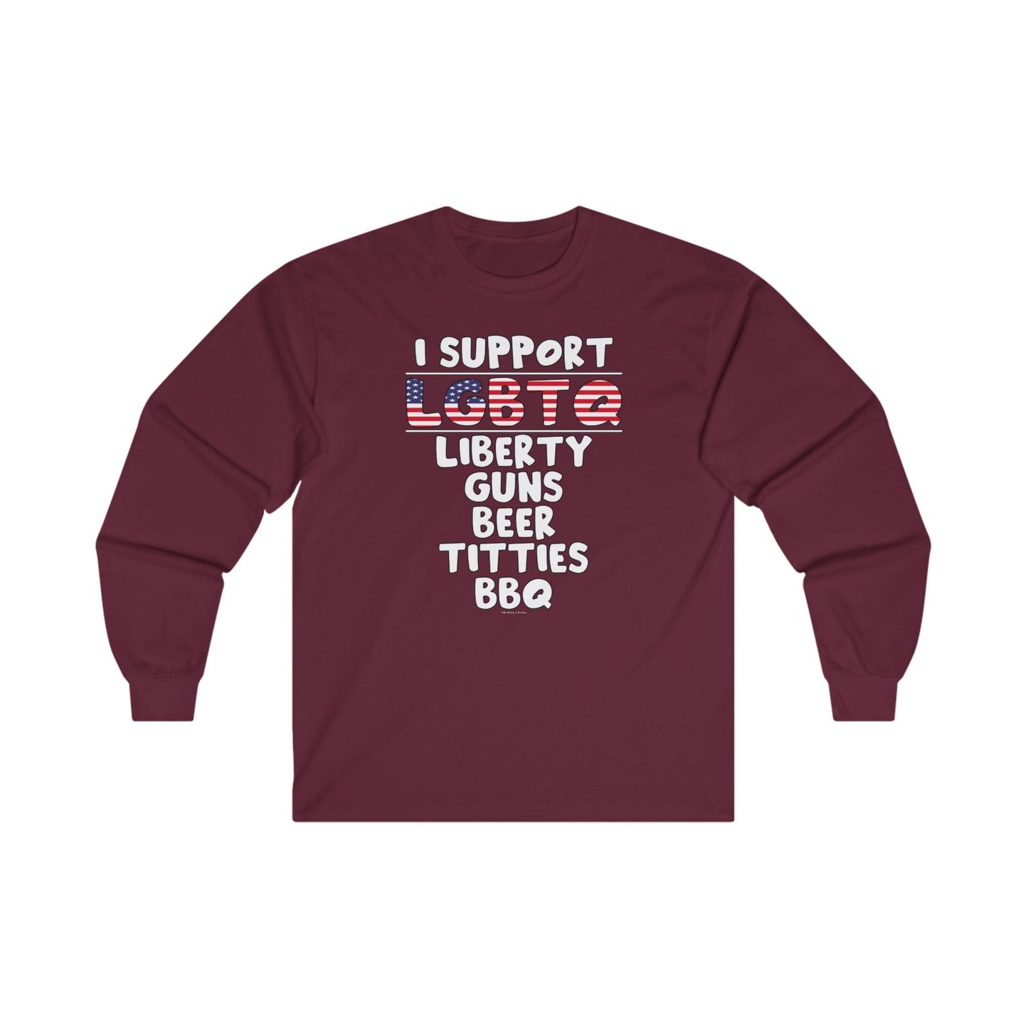 I Support LGBTQ Long Sleeve Tee The Devil's Pickle