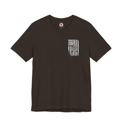 American Flag QR Code T-Shirt The Devil's Pickle