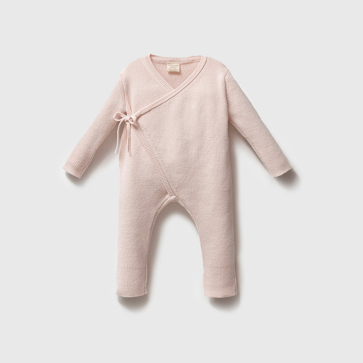 Knit Heirloom Organic Kimono-Pink Honey and Hive