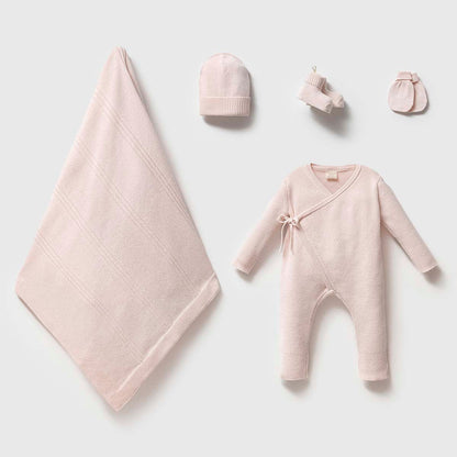 Blush Organic Cotton Newborn Set – 5 Pieces Honey and Hive