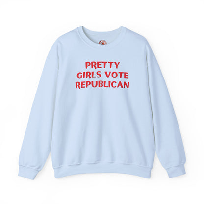 Pretty Girls Vote Republican Crewneck Sweatshirt The Devil's Pickle