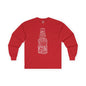 Beer Bottle of Words Long Sleeve Tee The Devil's Pickle