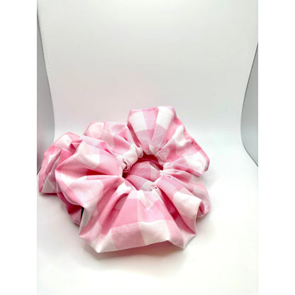 Pink Plaid Spring Scrunchie Enchanted Scrunch