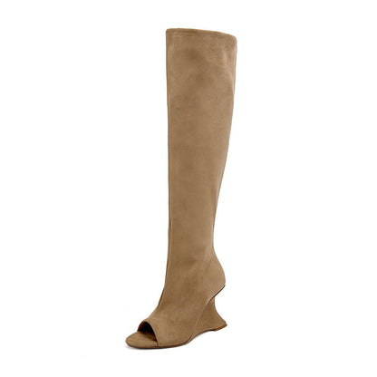 Fashion Personality Zipper High-heel Boots Women See size chart under “more details” The Fashion Celestial