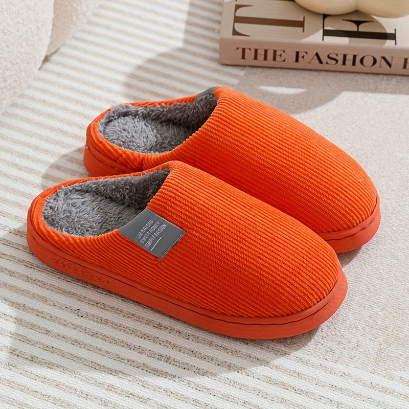 Couple's Warm Slippers for Women, Household Use for Spring, Autumn, and Winter, Non-Slip Thick Sole Indoor Postpartum Plush Slippers for Winter, for Men, Women Shoes NovaCart