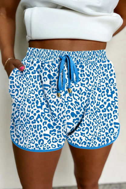 Leopard Drawstring Shorts – Comfortable and Stylish Fit See size chart under “more details” The Fashion Celestial
