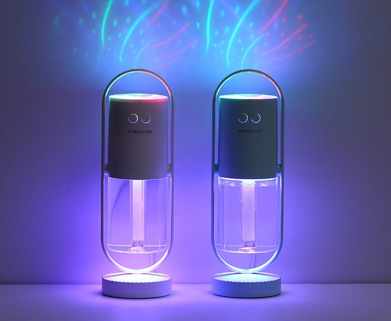 Magic Shadow USB Air Humidifier For Home With Projection Night Lights Ultrasonic Car Mist Maker Mini Office Air Purifier New Era Fashion LLc