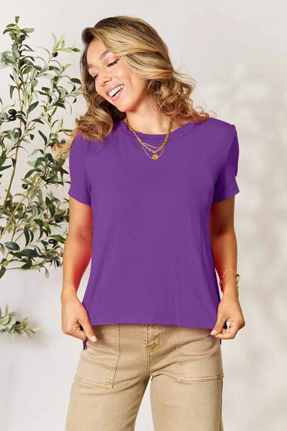 Basic Bae Full Size Round Neck Short Sleeve T-Shirt West2East Surf