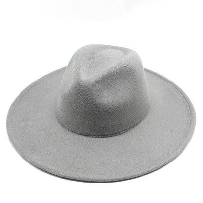 Modern Classic Felt Fedora – Stylish Wide Brim Wool Hat for Men and Women Country in My Heart
