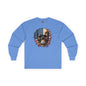 American Flag Skull Long Sleeve Tee The Devil's Pickle