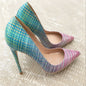 Ladies colorful gradient heels See size chart under “more details” The Fashion Celestial