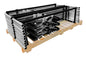 Frontline GUS05HDG Universal 5' Guardrails with Bases Complete Kit (50') - Gray VM Hardware