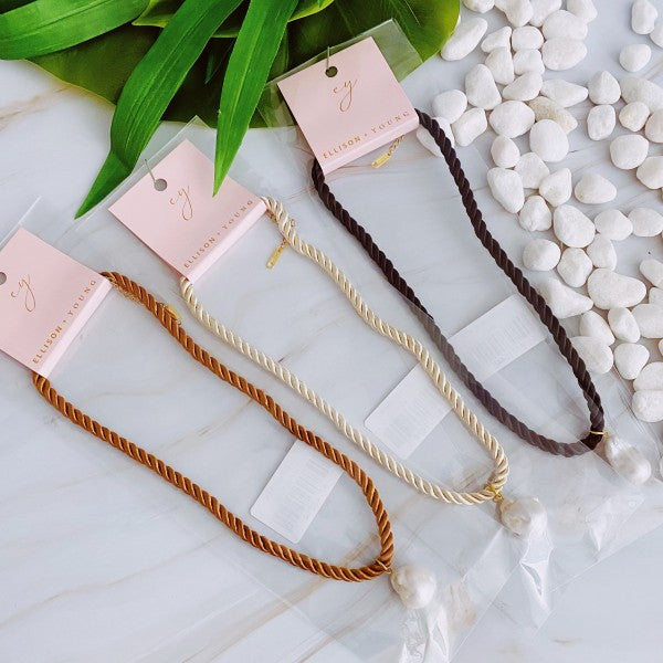 Satin Rope Baroque Pearl Necklace Shop Style & More | Fresh Looks, Everyday Deals & Free Shipping