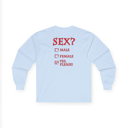 Sex? Yes, Please Long Sleeve Tee The Devil's Pickle