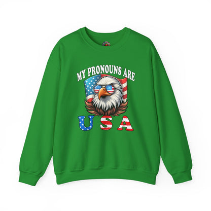 My Pronouns Are U.S.A Crewneck Sweatshirt The Devil's Pickle