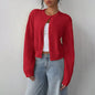 Light Ribbed Button-Up Cardigan FitiqueFit