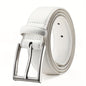 Men's Leather Belt, Fashion & Classic Casual Belt with Single Prong Buckle for Jeans, Pants, Work And Business, Gift for Dad & Husband NovaCart