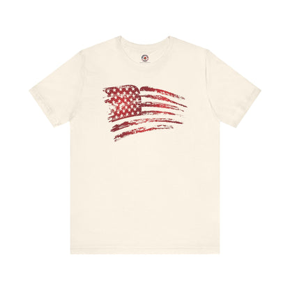 Red American Flag T-Shirt The Devil's Pickle