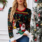 Santa Claus Knitted Sweater – Women’s Holiday Pullover FitiqueFit