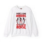 There's Some Horrors In The House Crewneck Sweatshirt The Devil's Pickle