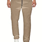 Men'S Fashion Casual Solid Color Fleece-Lined Joggers NovaCart
