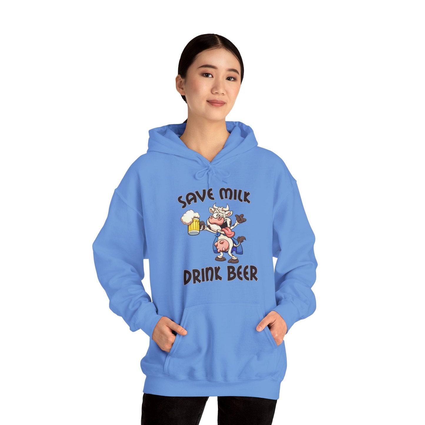 Save Milk Drink Beer Hooded Sweatshirt The Devil's Pickle