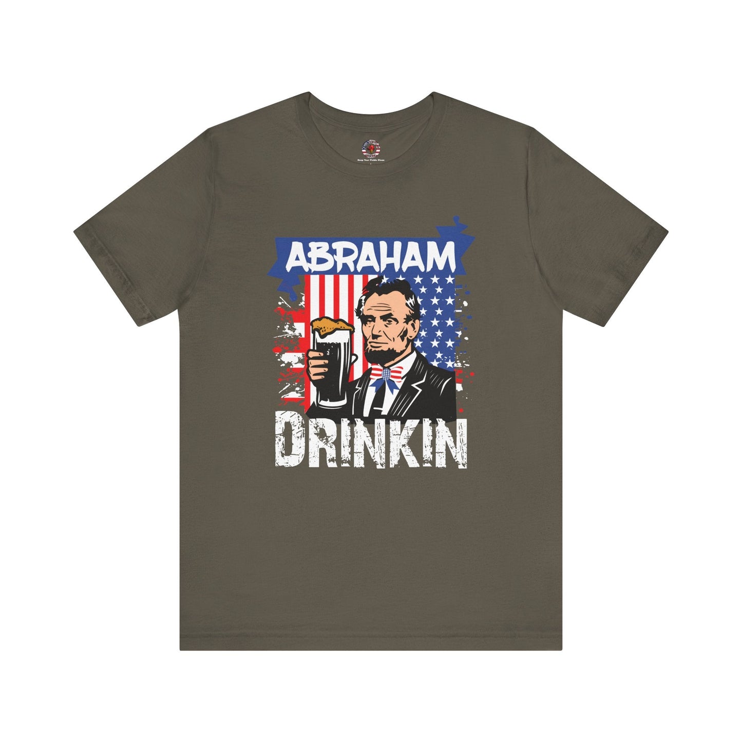 Abraham Drinking T-Shirt The Devil's Pickle