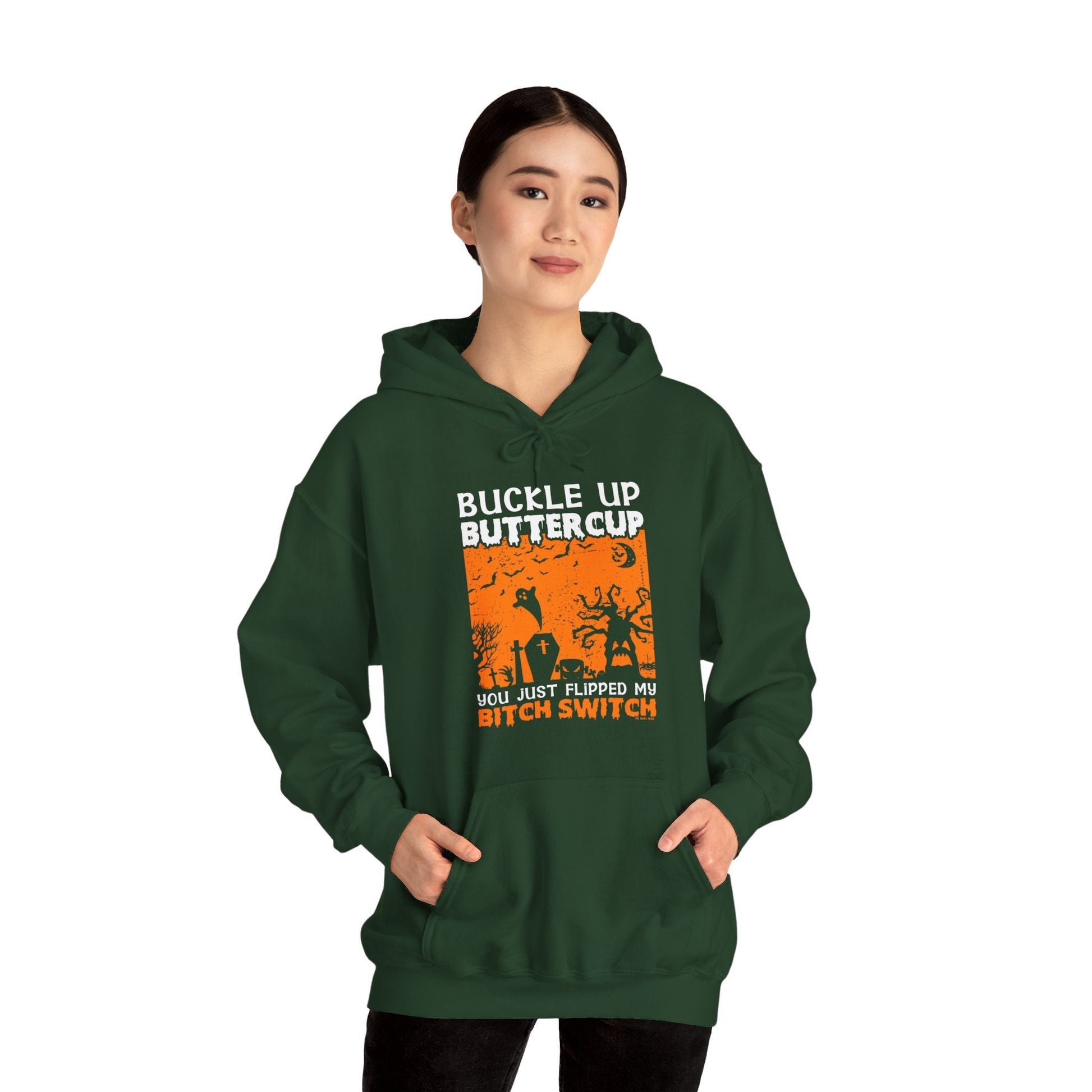 Buckle Up Buttercup Hooded Sweatshirt The Devil's Pickle